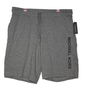 Michael Kors mens grey loungewear shorts with draw string sz M NWT